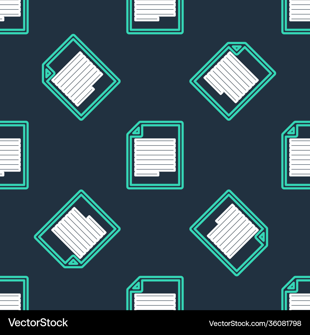 Line document icon isolated seamless pattern vector image