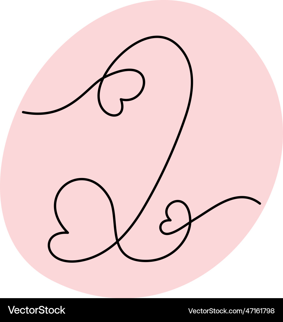 Number 2 handwritten in one continuous line Number 2 handwritten in one continuous line vector image
