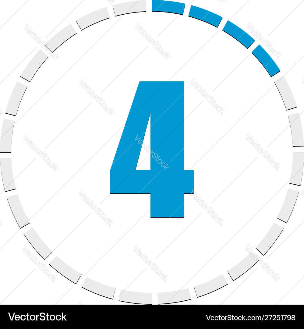 Progress completion step indicator segmented Progress completion step indicator segmented vector image