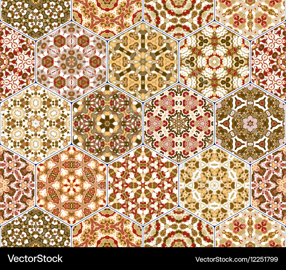 Abstract seamless pattern tiles vector image