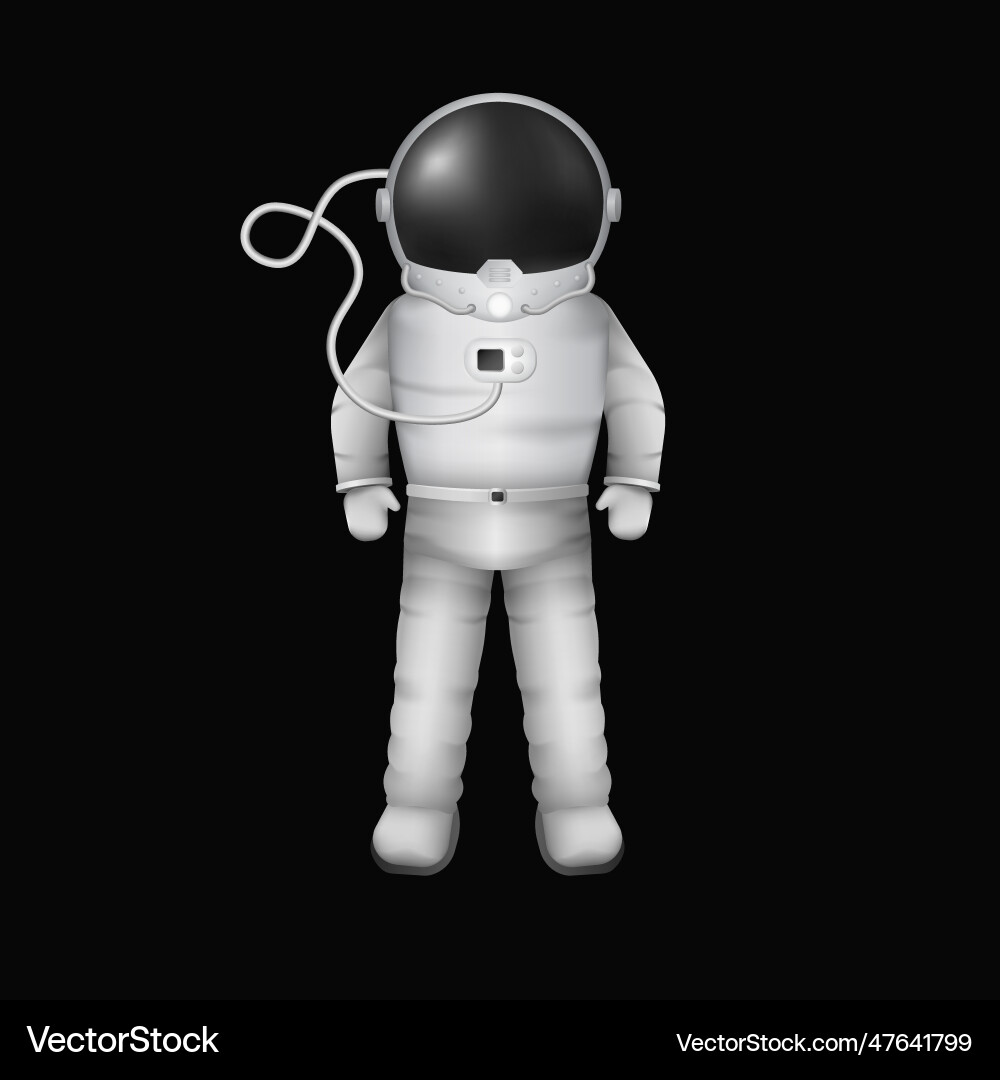 Astronaut in spacesuit character protective Vector Image