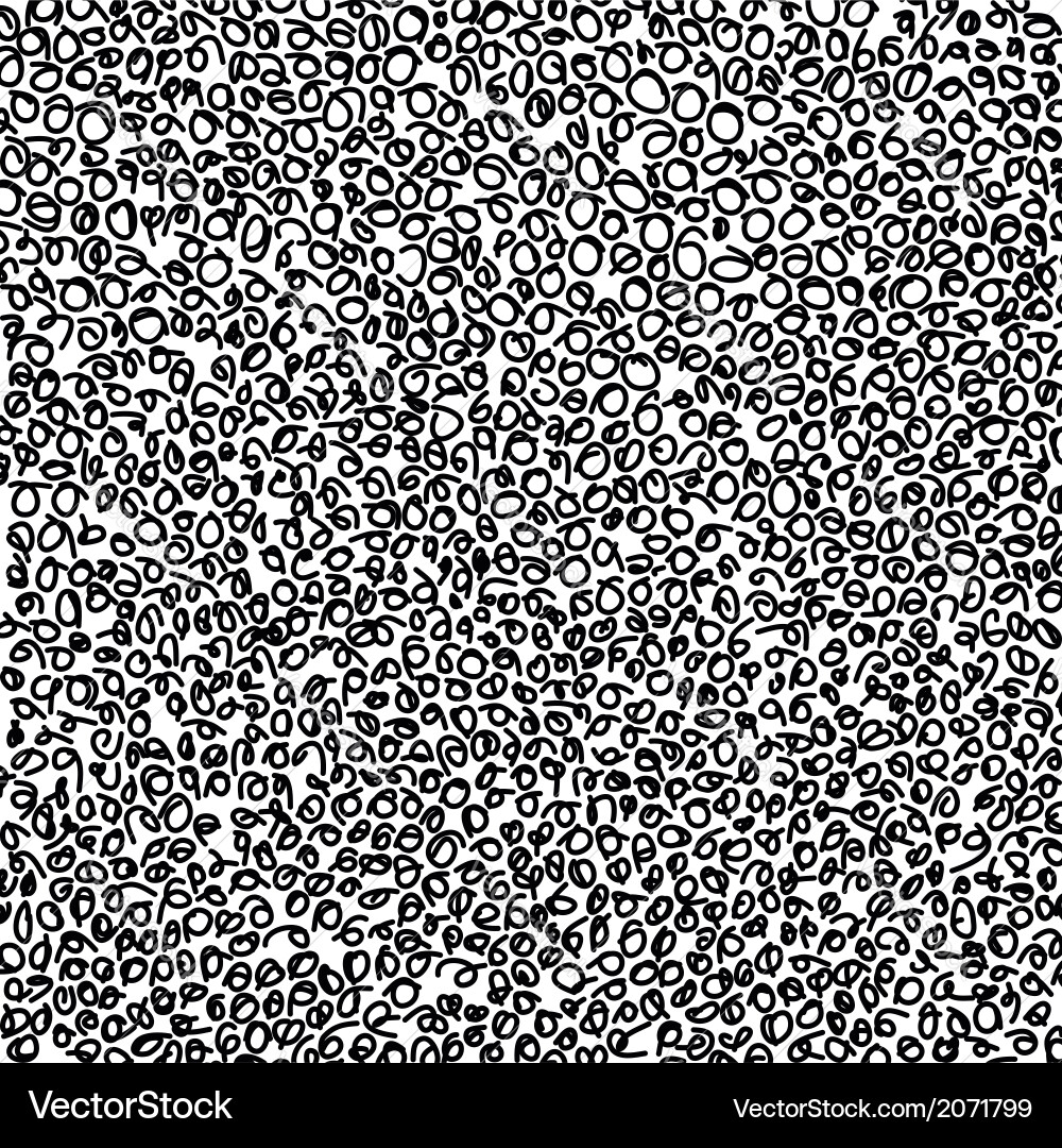 Decorative hand drawn blobs abstract vector image
