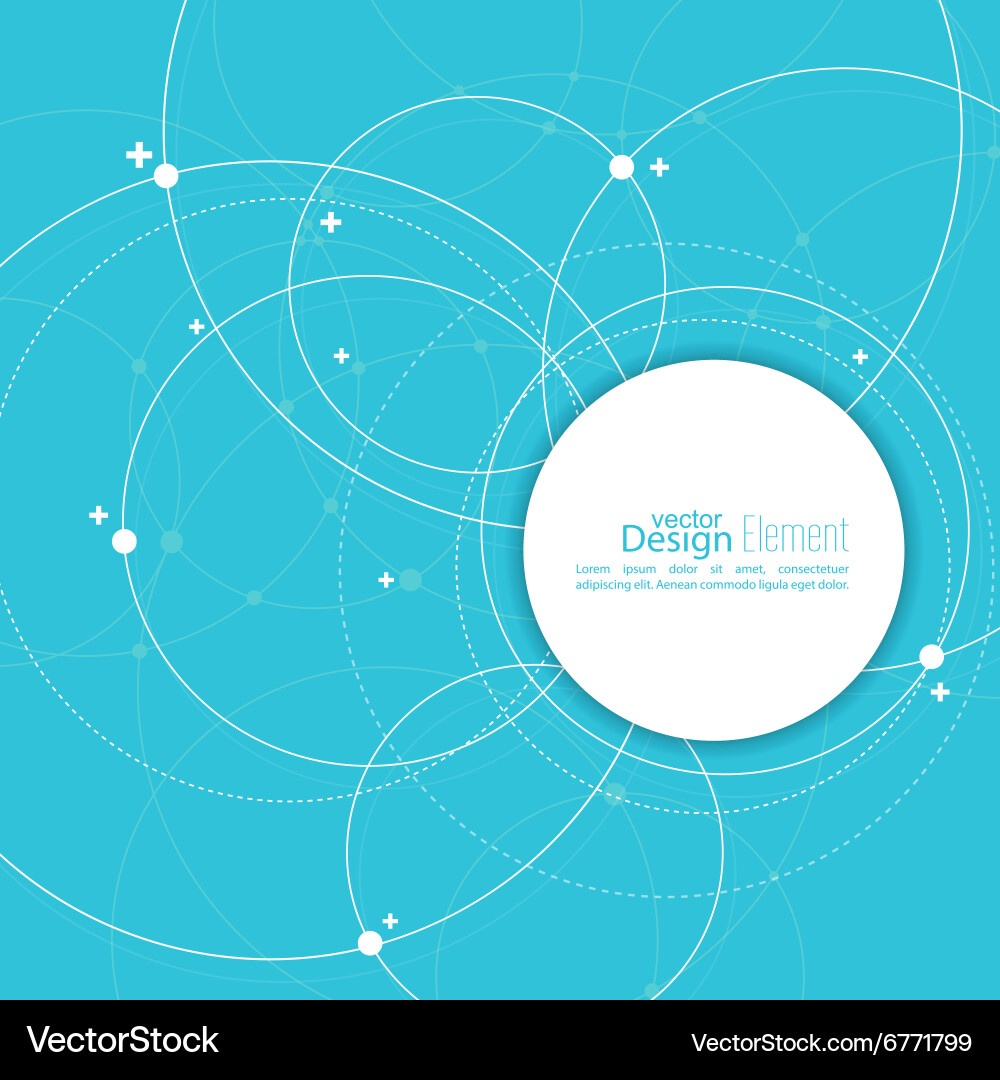 Dynamic Network Abstract Background Vector Image