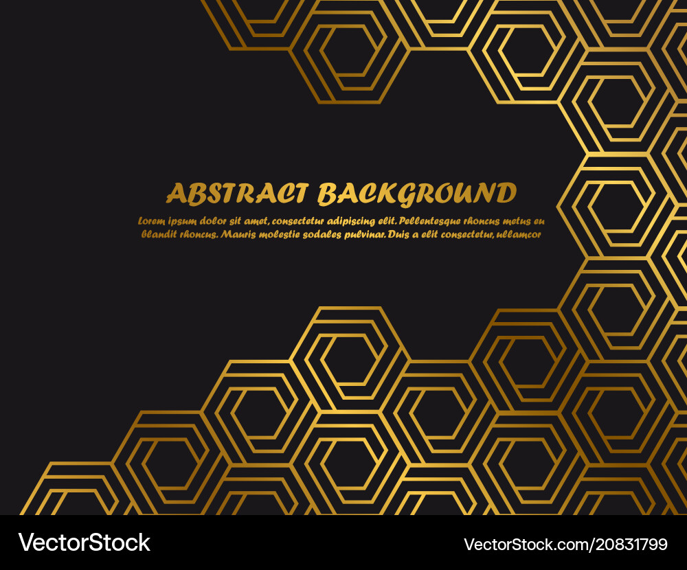 Golden Abstract Minimal Background vector image