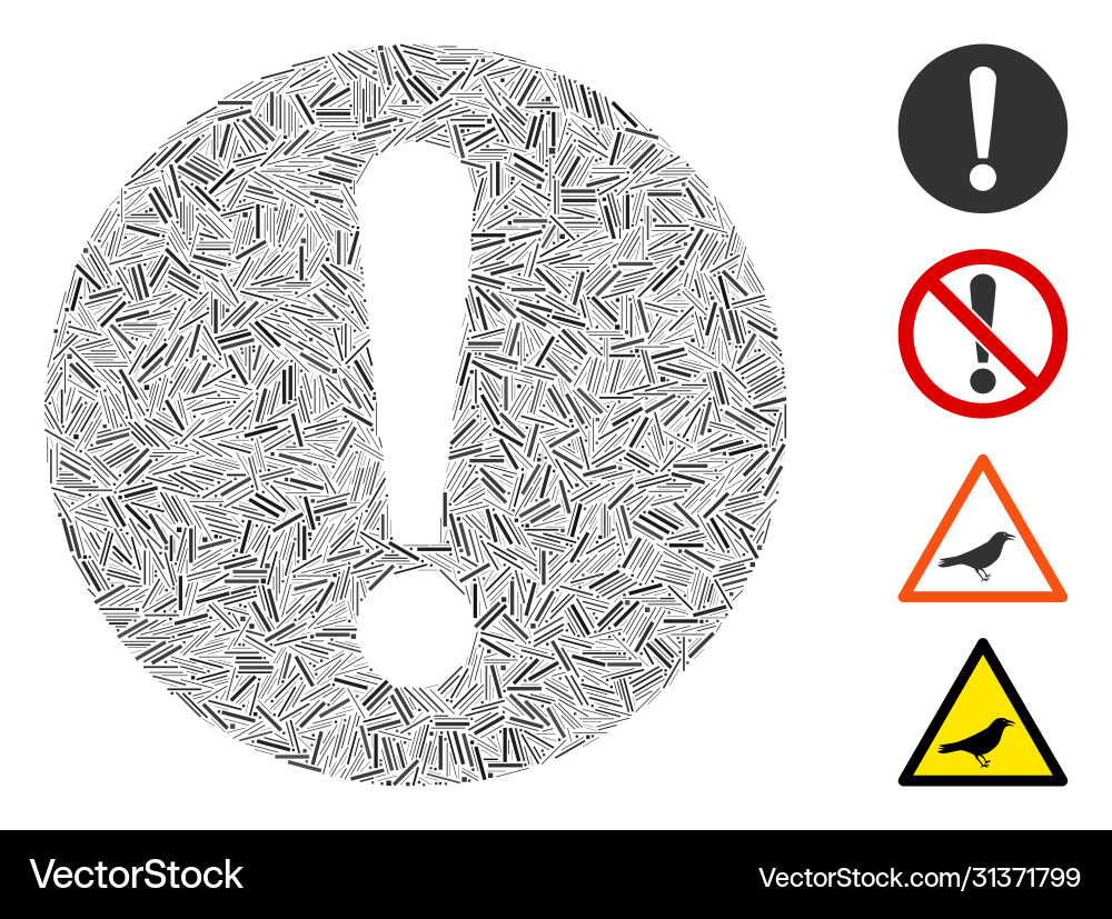 Hatch problem icon mosaic Hatch problem icon mosaic vector image