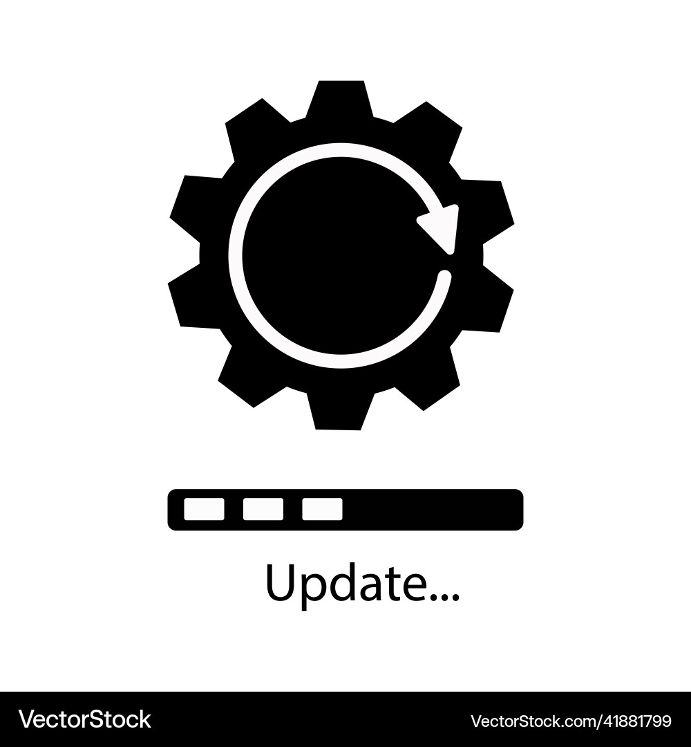 Loading process update system icon concept Loading process update system icon concept vector image