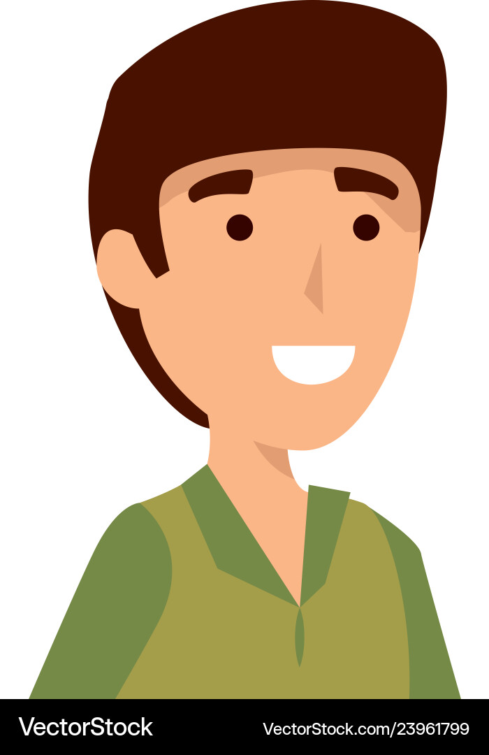 Man worker of zoo character vector image