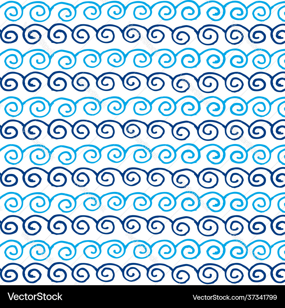 Nahtlose Wiederholung Muster blaue Wellen Nahtlose Wiederholung Muster blaue Wellen vektorbild