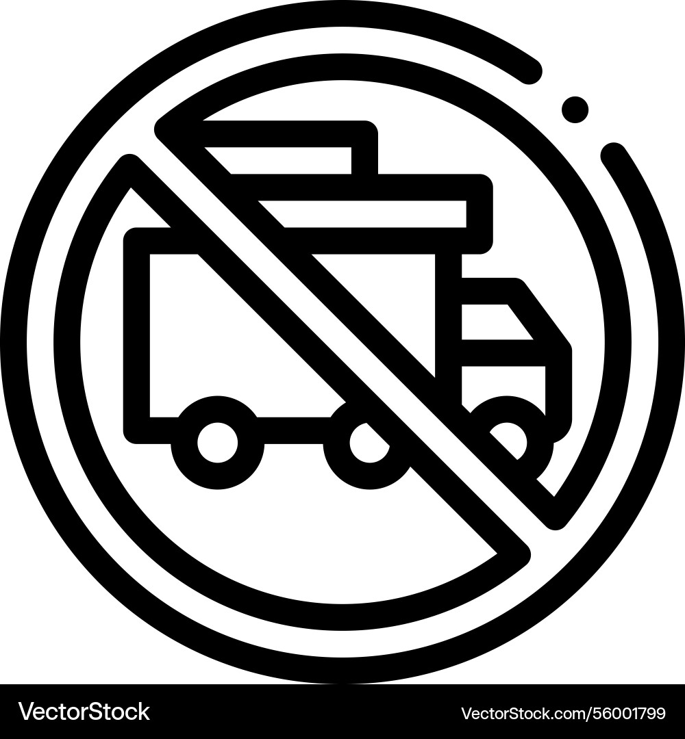 Overload icon thin linear style design isolated Overload icon thin linear style design isolated vector image