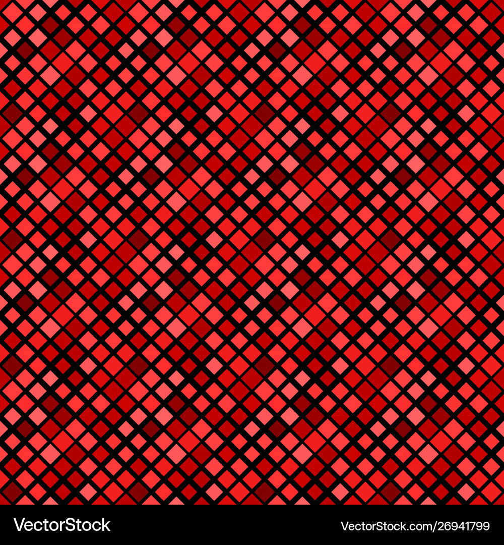 Seamless dark red abstract square pattern vector image