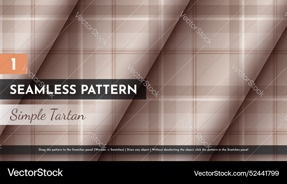 Seamless simple tartan pattern Seamless simple tartan pattern vector image