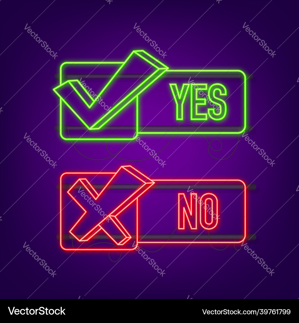 Yes no word text on talk shape stock Yes no word text on talk shape stock Vector Image