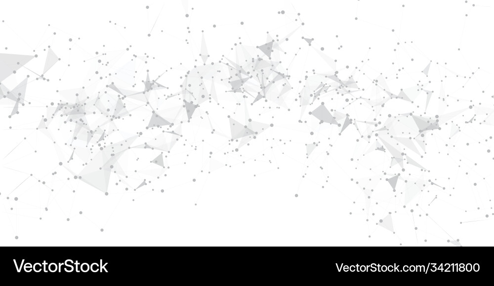 Abstract banner design with connecting lines Vector Image