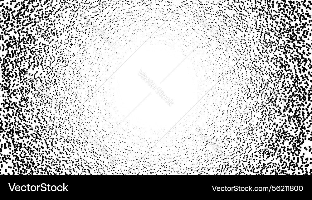Abstract black and white halftone pattern Vector Image