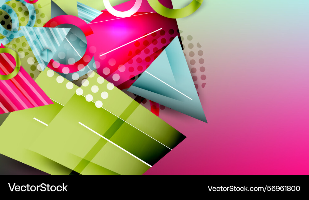 Abstract geometric shapes overlap creating Abstract geometric shapes overlap creating vector image