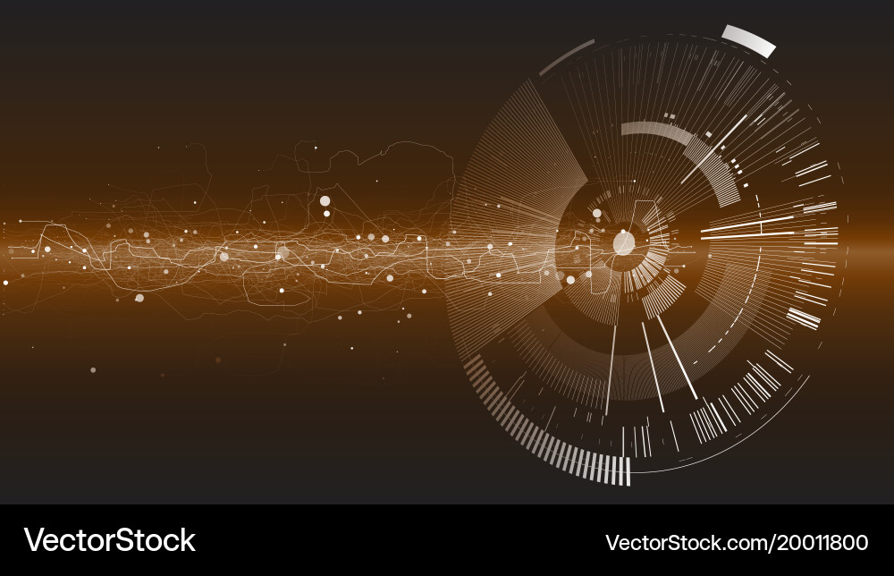 Abstract tech design background vector image
