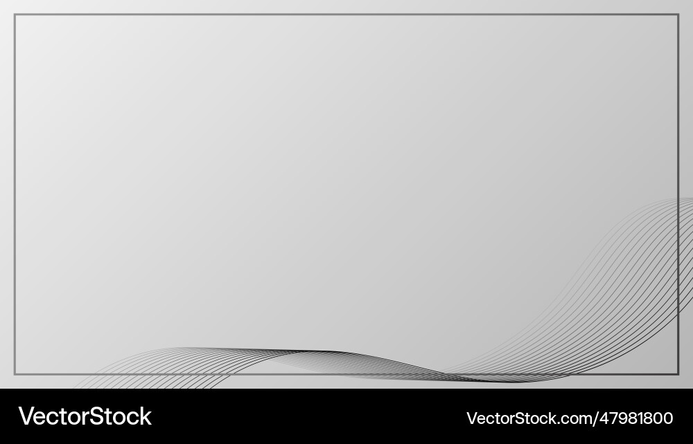 Abstract wavy lines lighting effect with frame Abstract wavy lines lighting effect with frame vector image