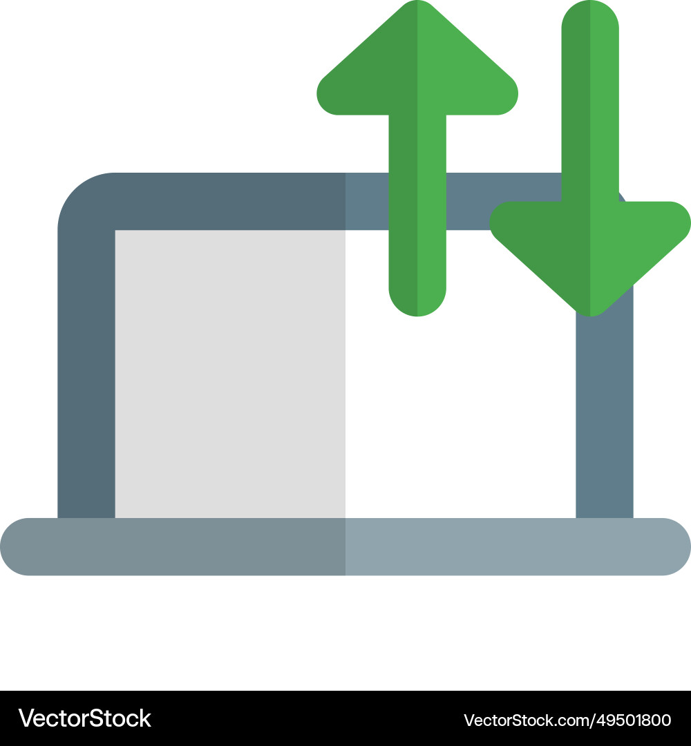 Copying or transferring files between computers vector image