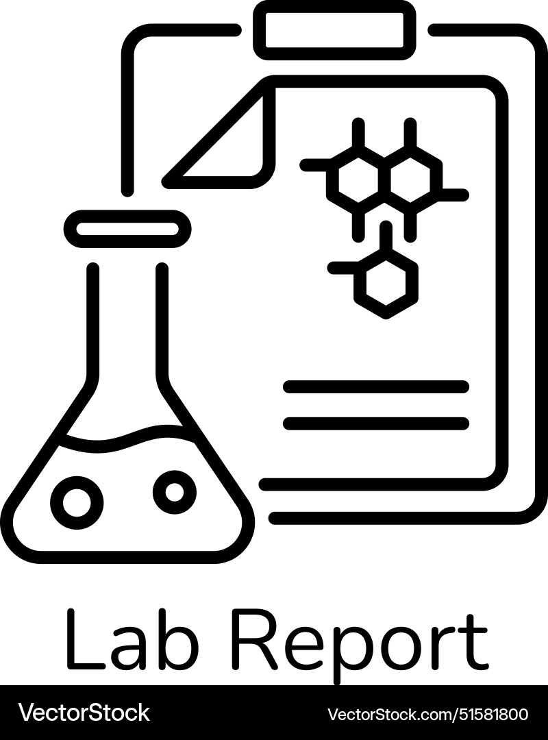 Lab report Vector Image