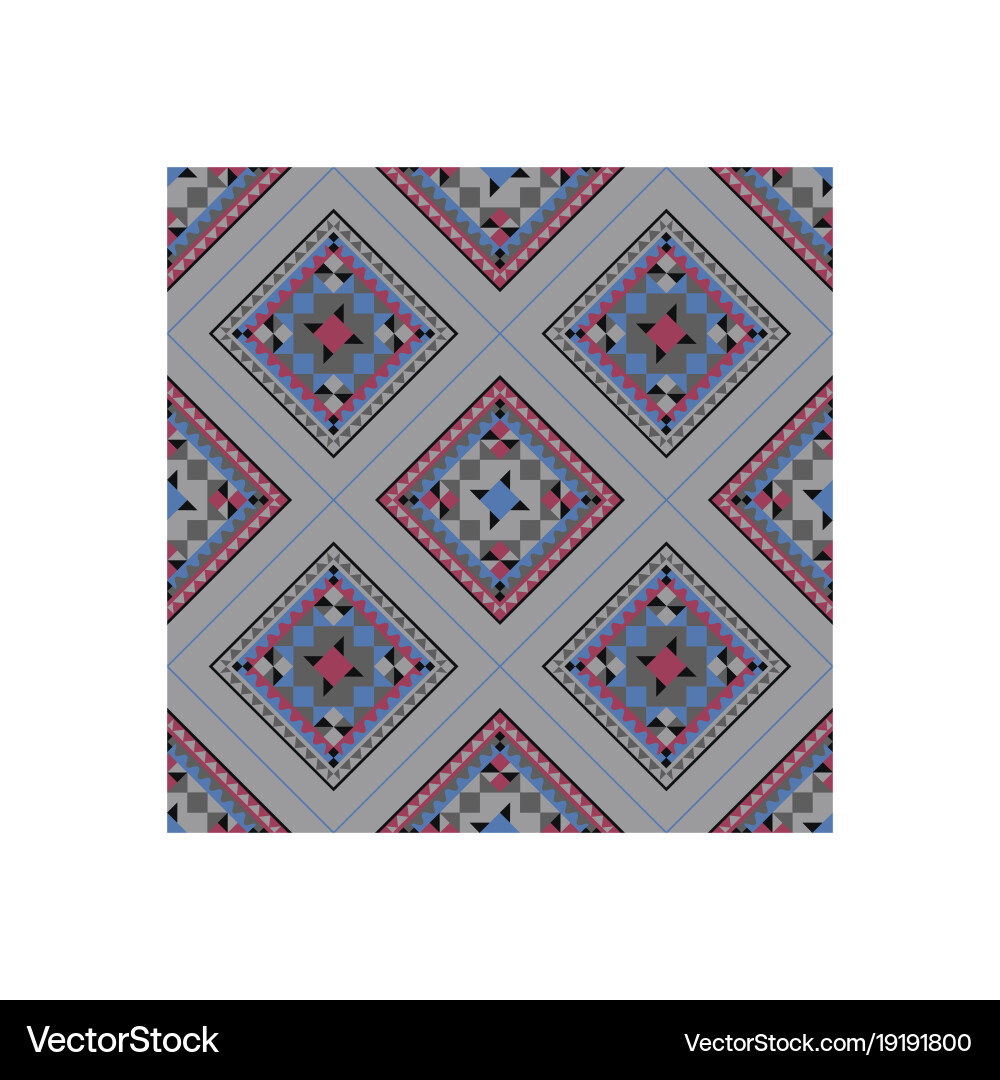Seamless pattern with geometrical patterns vector image