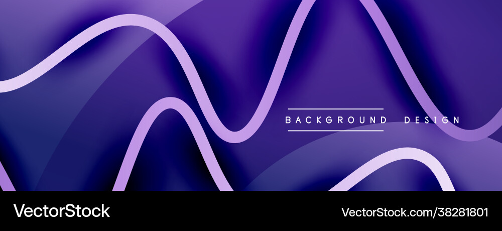 Abstract gradient background with wave line Abstract gradient background with wave line Vector Image