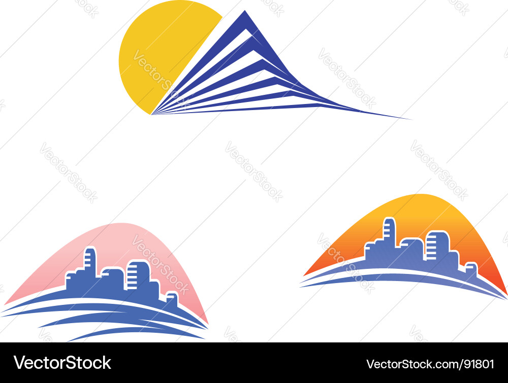 Building Icons & Symbols vector image