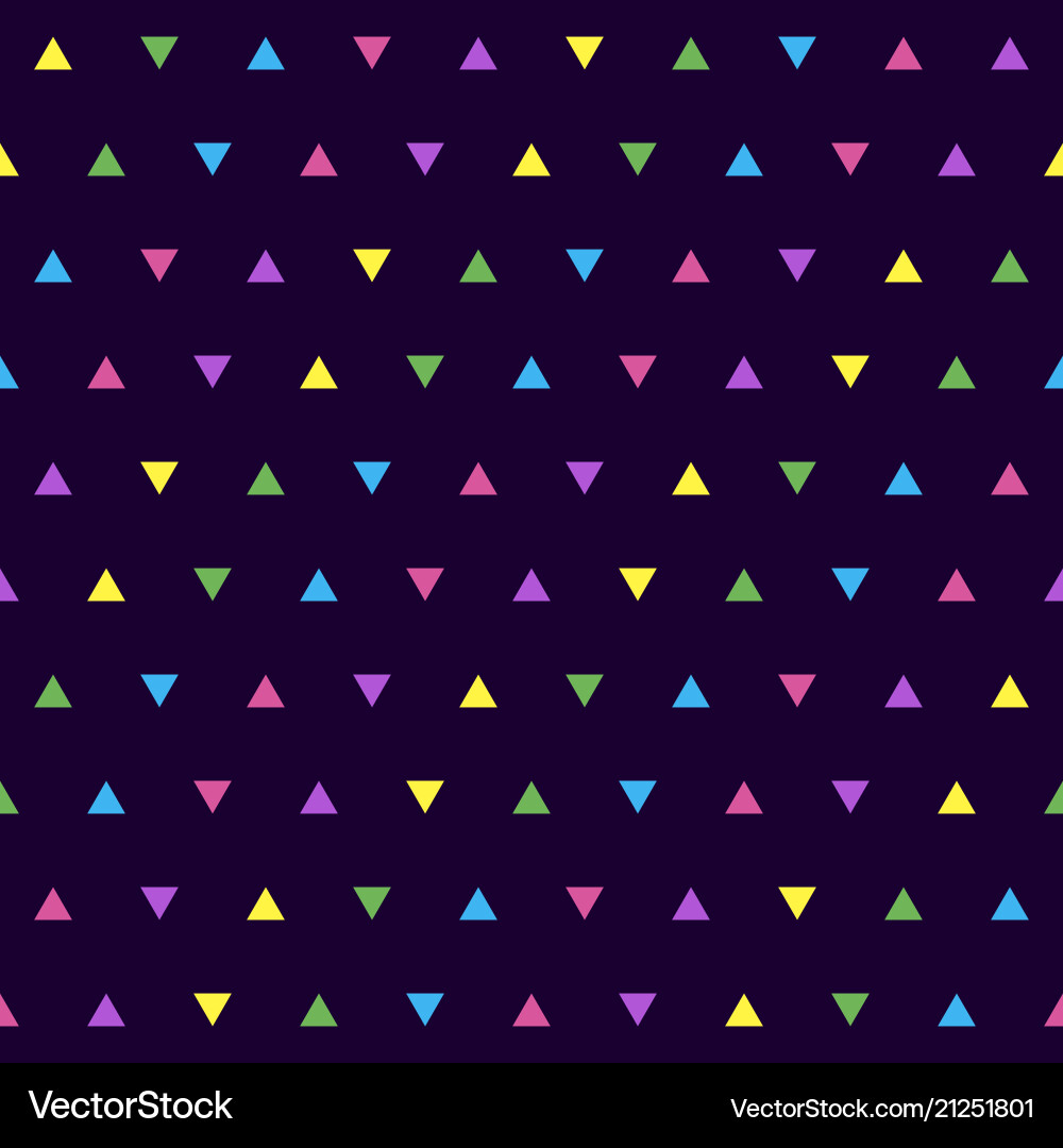 Colorful simple pattern with triangles Colorful simple pattern with triangles vector image
