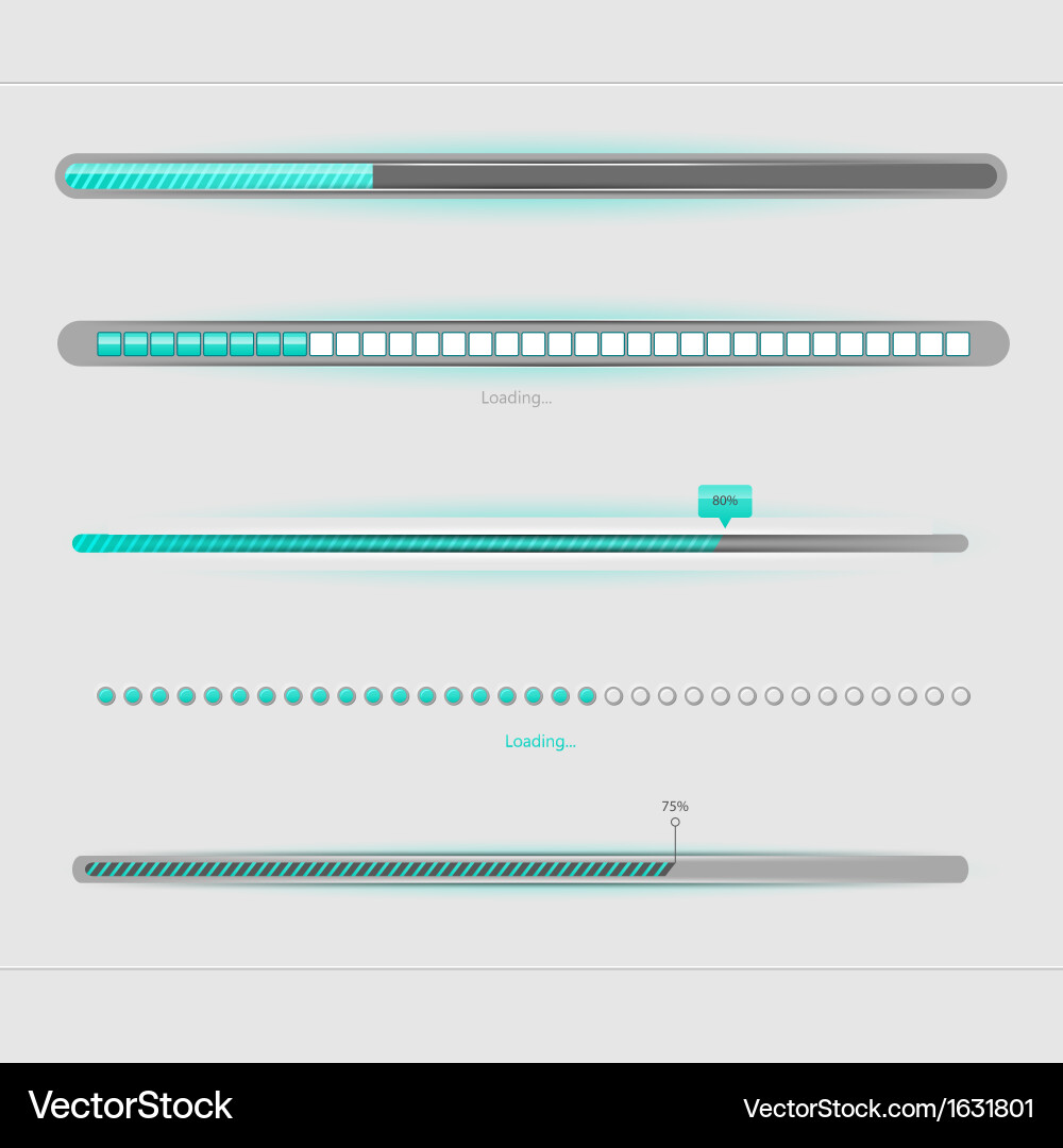 Loading Screen Progress Bar vector image