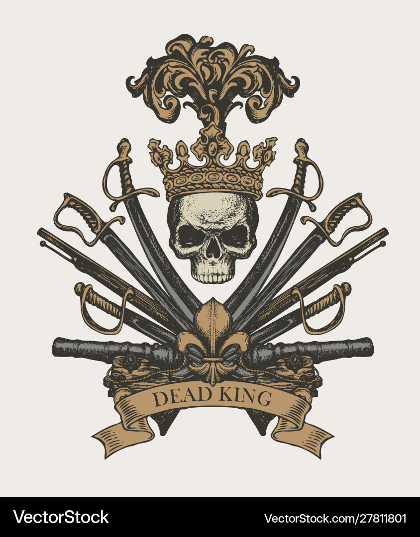 Medieval heraldic coat arms in vintage style Medieval heraldic coat arms in vintage style Vector Image