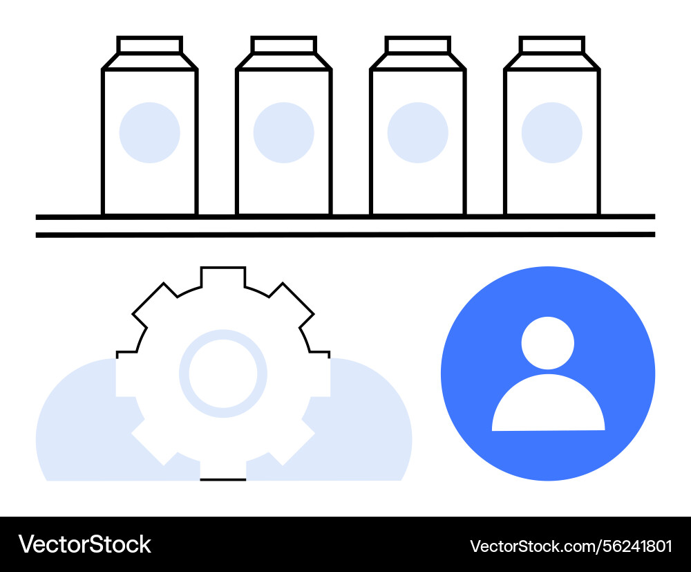 Product management and efficient workflow Product management and efficient workflow vector image