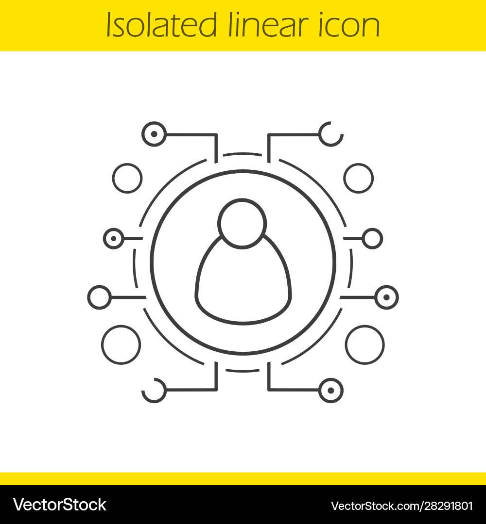 User linear icon User linear icon vector image
