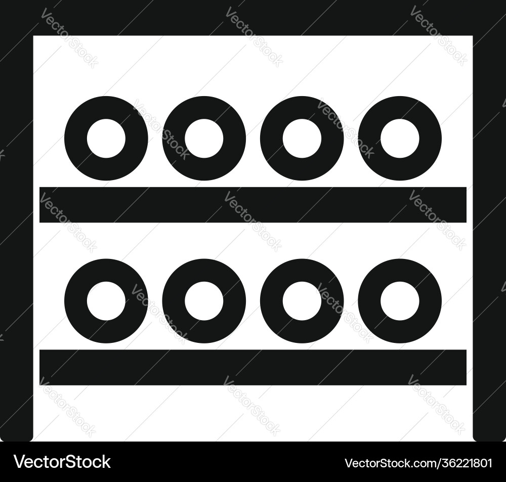 Wine bottles box icon simple style Wine bottles box icon simple style Vector Image