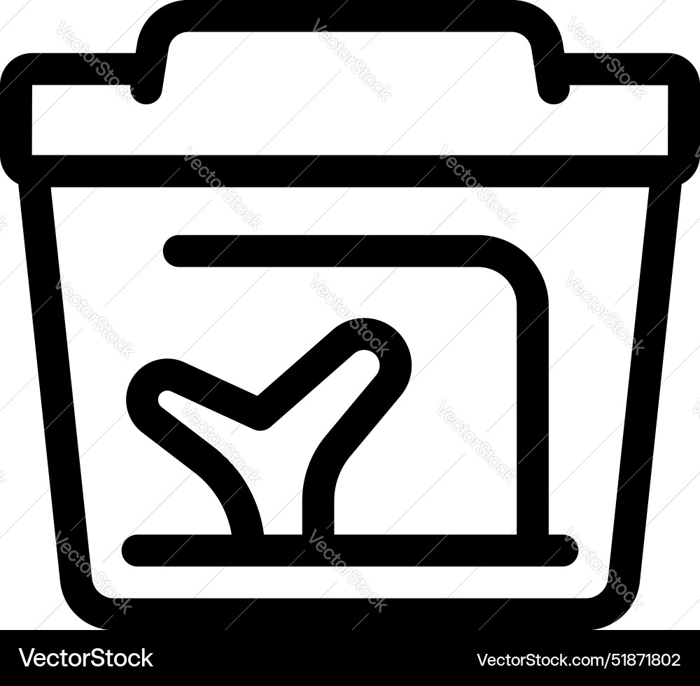 Airport security check point bin containing sharp Airport security check point bin containing sharp vector image