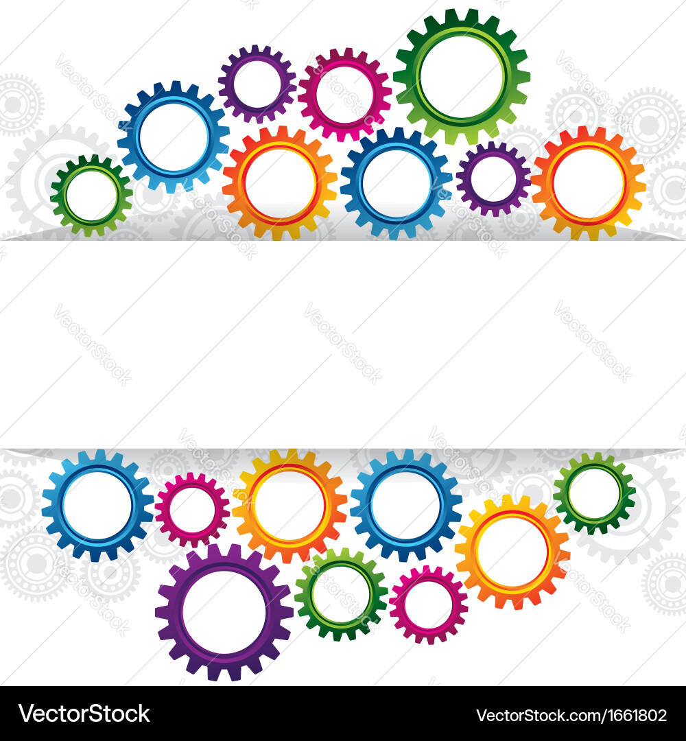 Cogwheel Abstract Web Background vector image