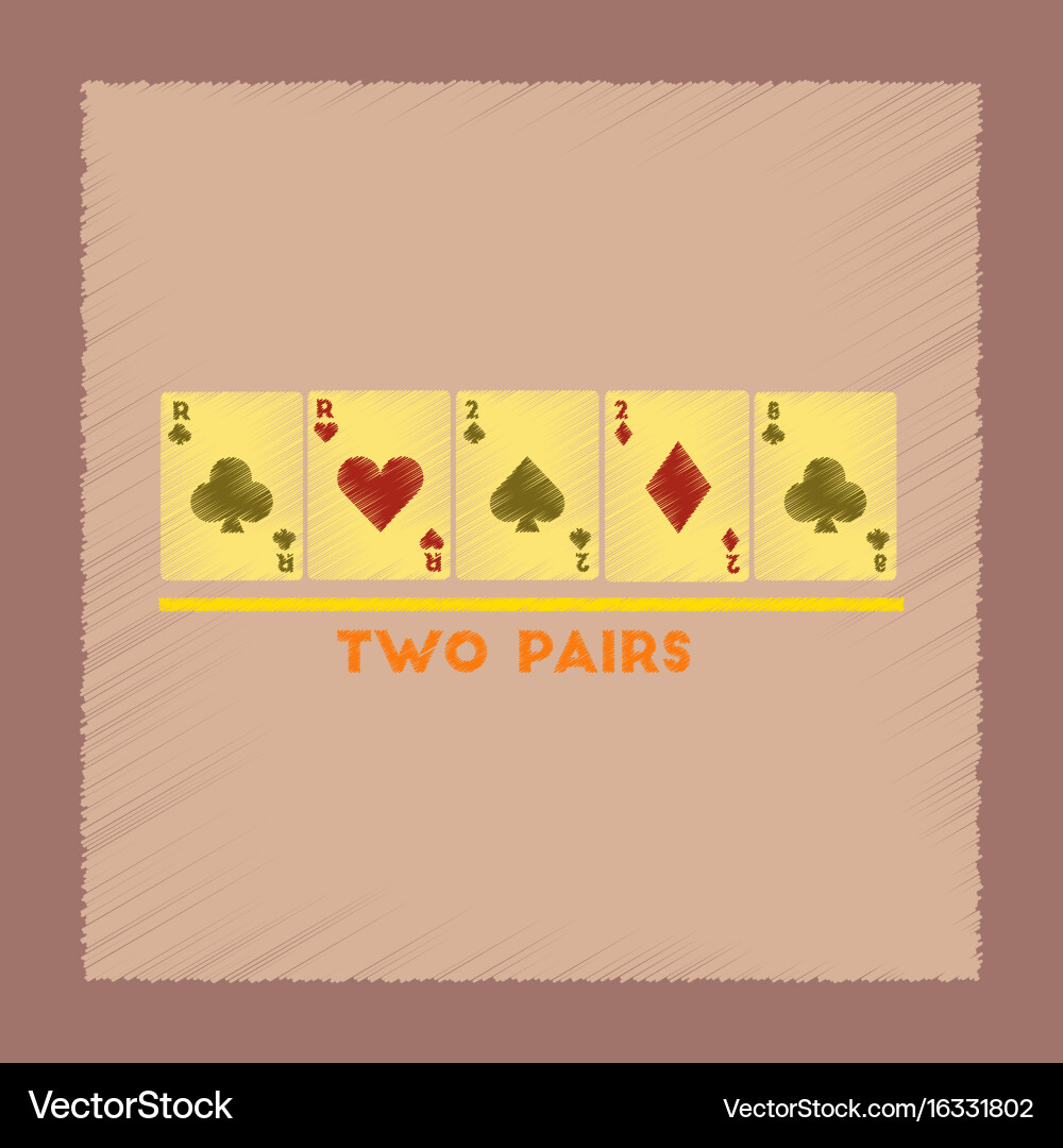 Flat shading style icon two pairs Vector Image