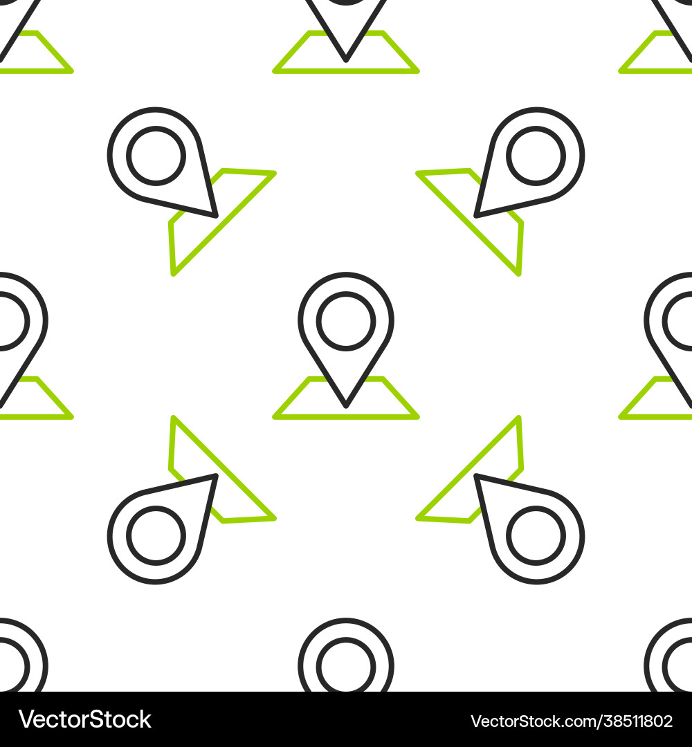 Line location icon isolated seamless pattern Line location icon isolated seamless pattern vector image