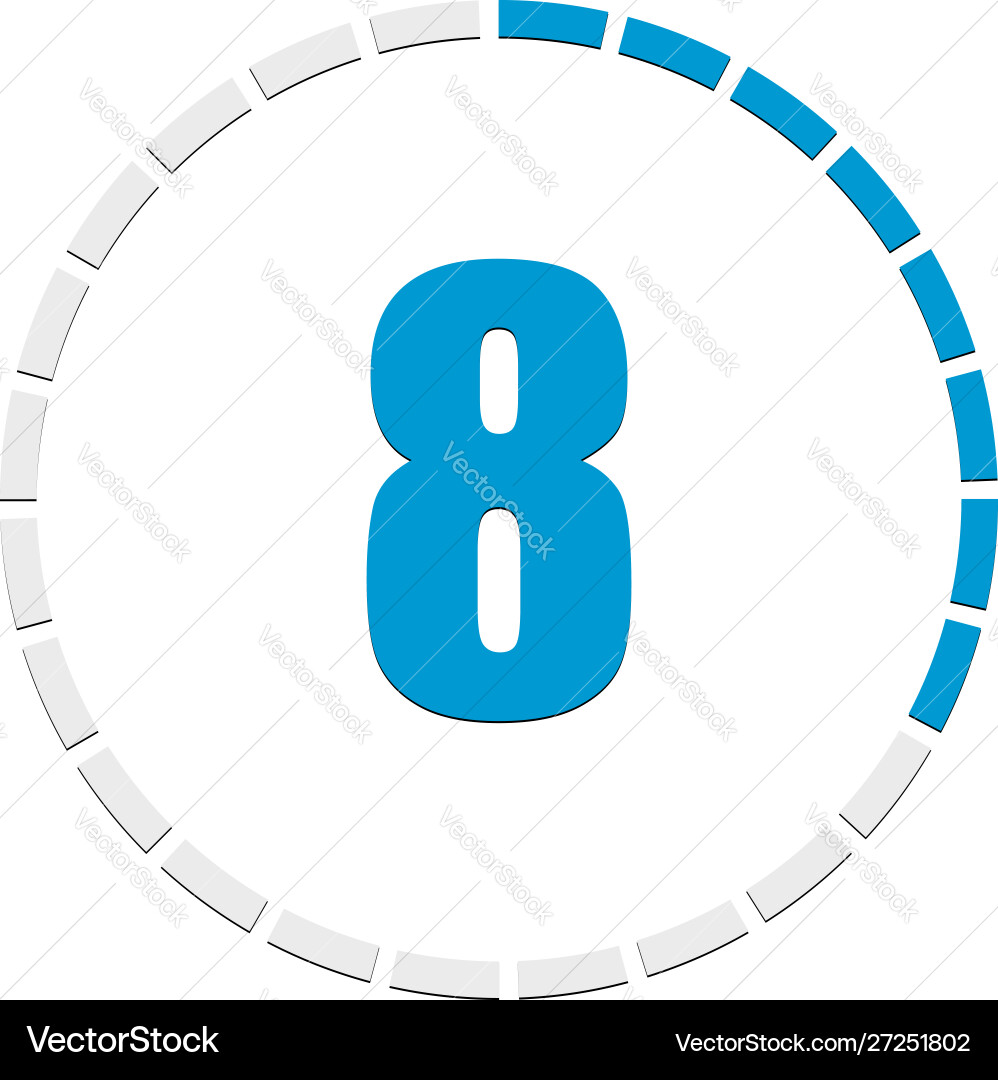 Progress completion step indicator segmented Progress completion step indicator segmented vector image