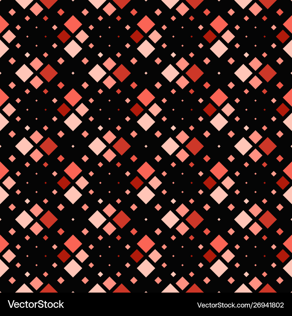 Seamless square pattern background - abstract red vector image