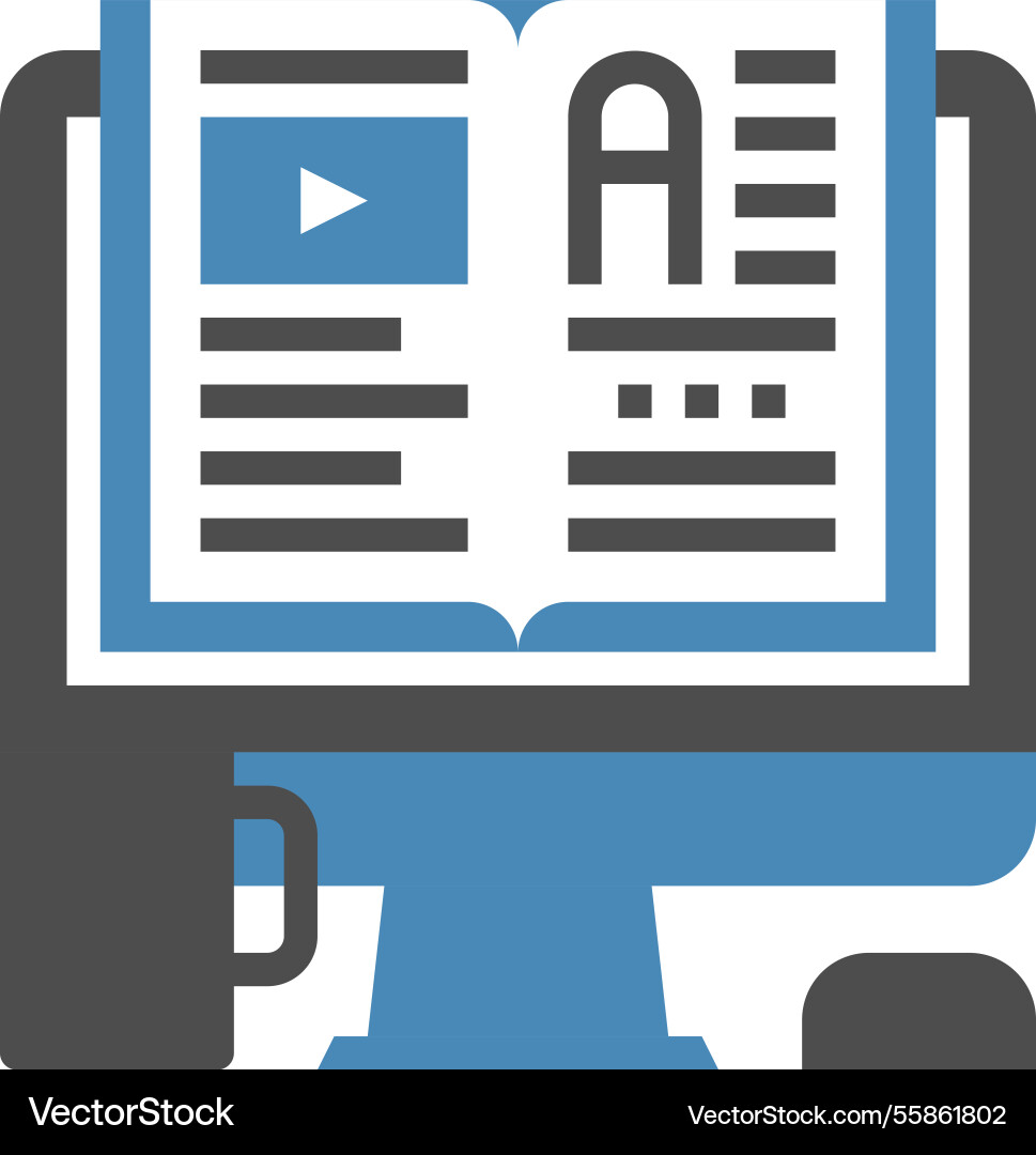 Tutorials flat web icon concept Tutorials flat web icon concept vector image