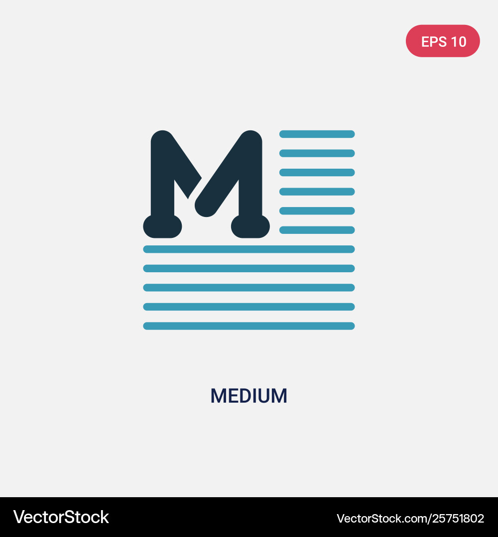 Two color medium icon from user interface concept Two color medium icon from user interface concept vector image