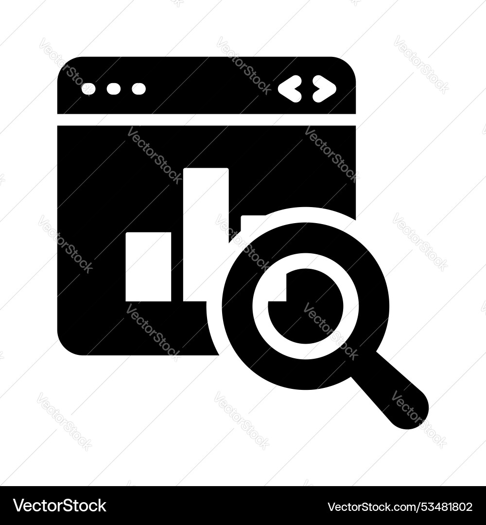 Web analysis Vector Image