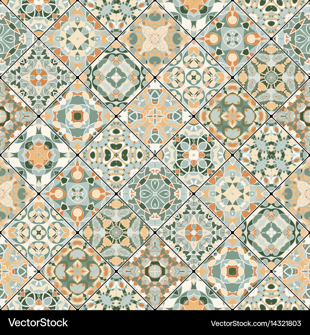 Abstract patterns in the mosaic set vector image