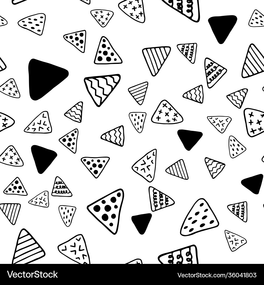 Abstract triangle seamless pattern hand Abstract triangle seamless pattern hand vector image