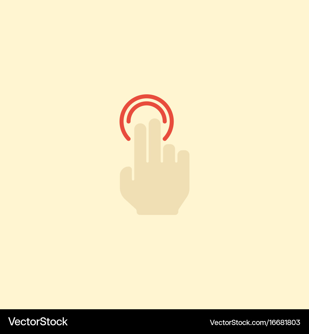 Flat icon gesture element Vector Image