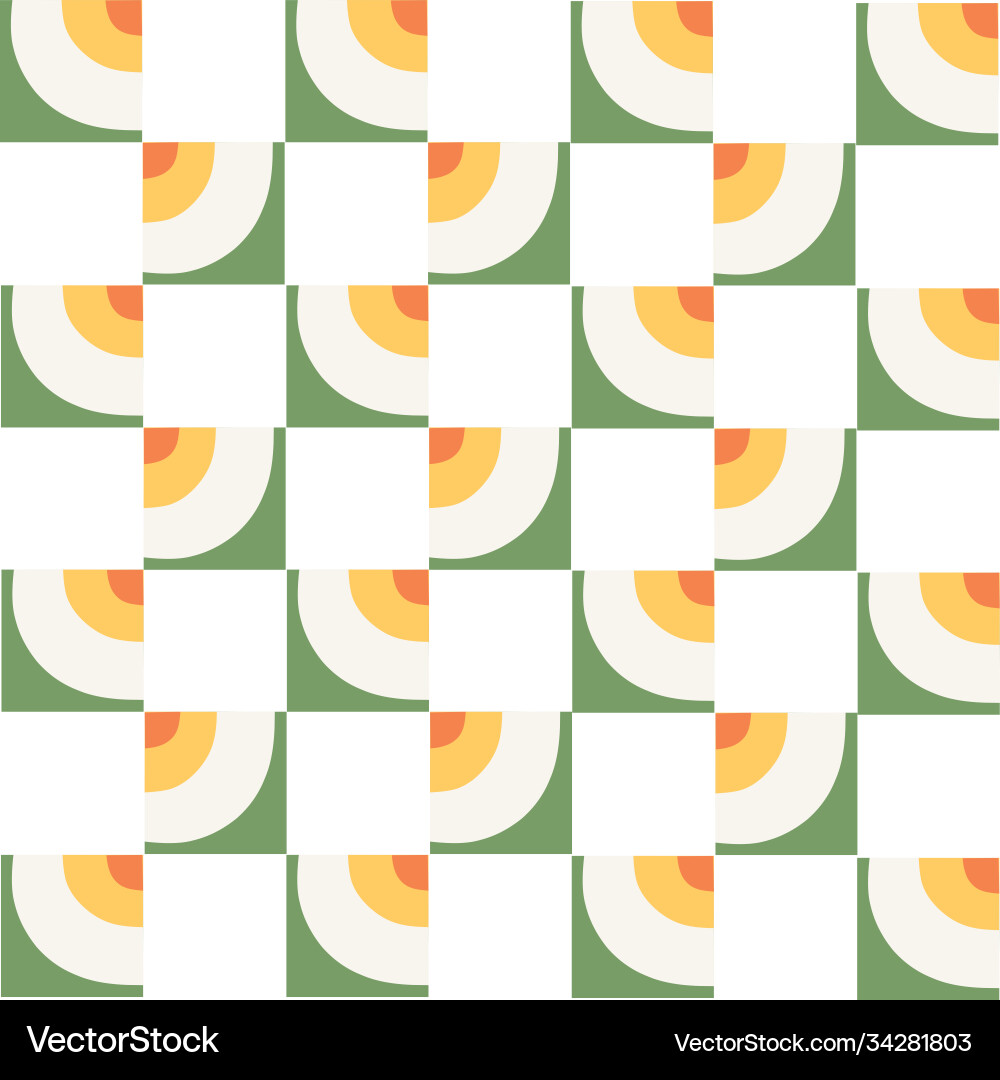 Flat pattern squares background retro funky Flat pattern squares background retro funky Vector Image