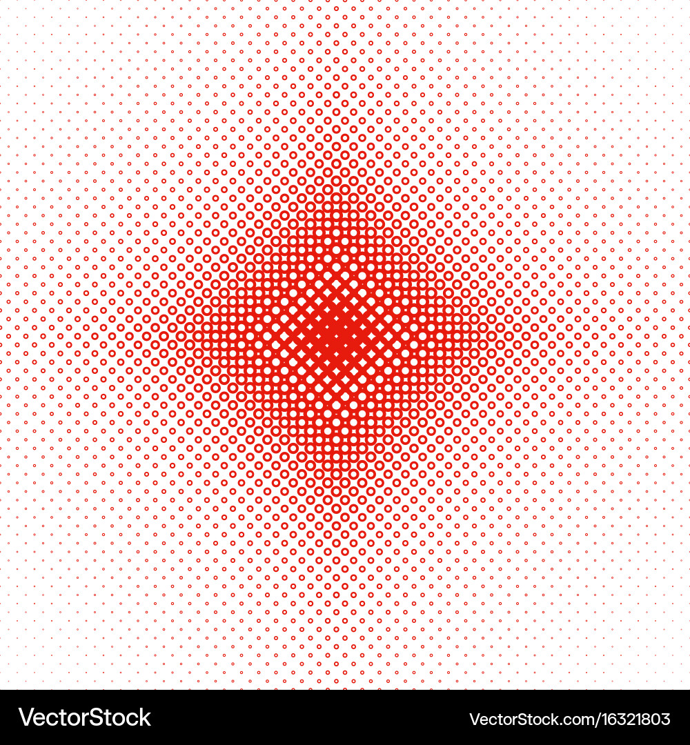 Halftone circle pattern background vector image