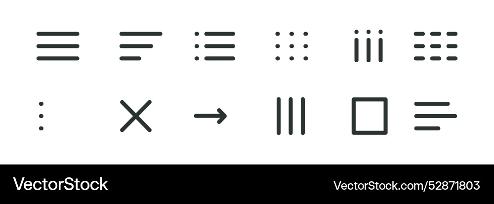 Hamburger Schnittstelle Menü einfache Linie minimal ui Hamburger Schnittstelle Menü einfache Linie minimal ui vektorbild