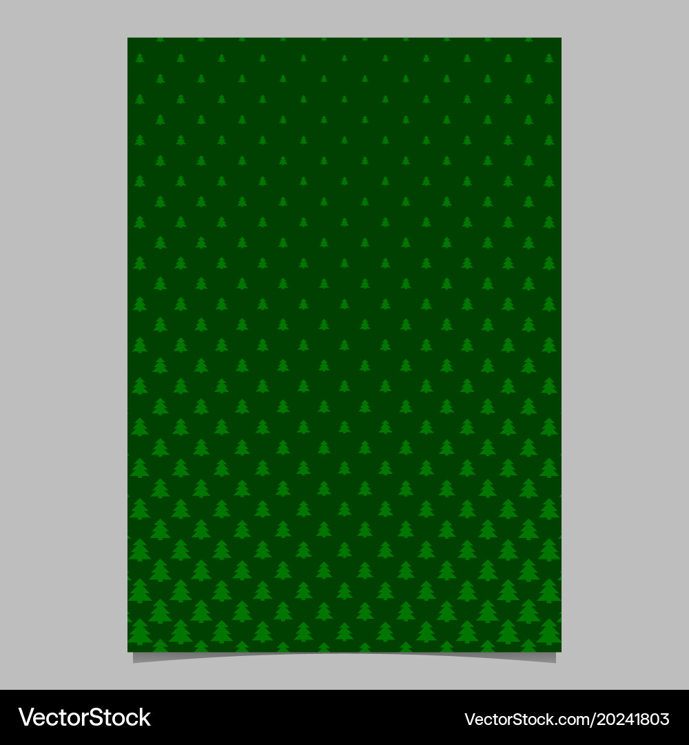 Pine tree pattern brochure background design vector image