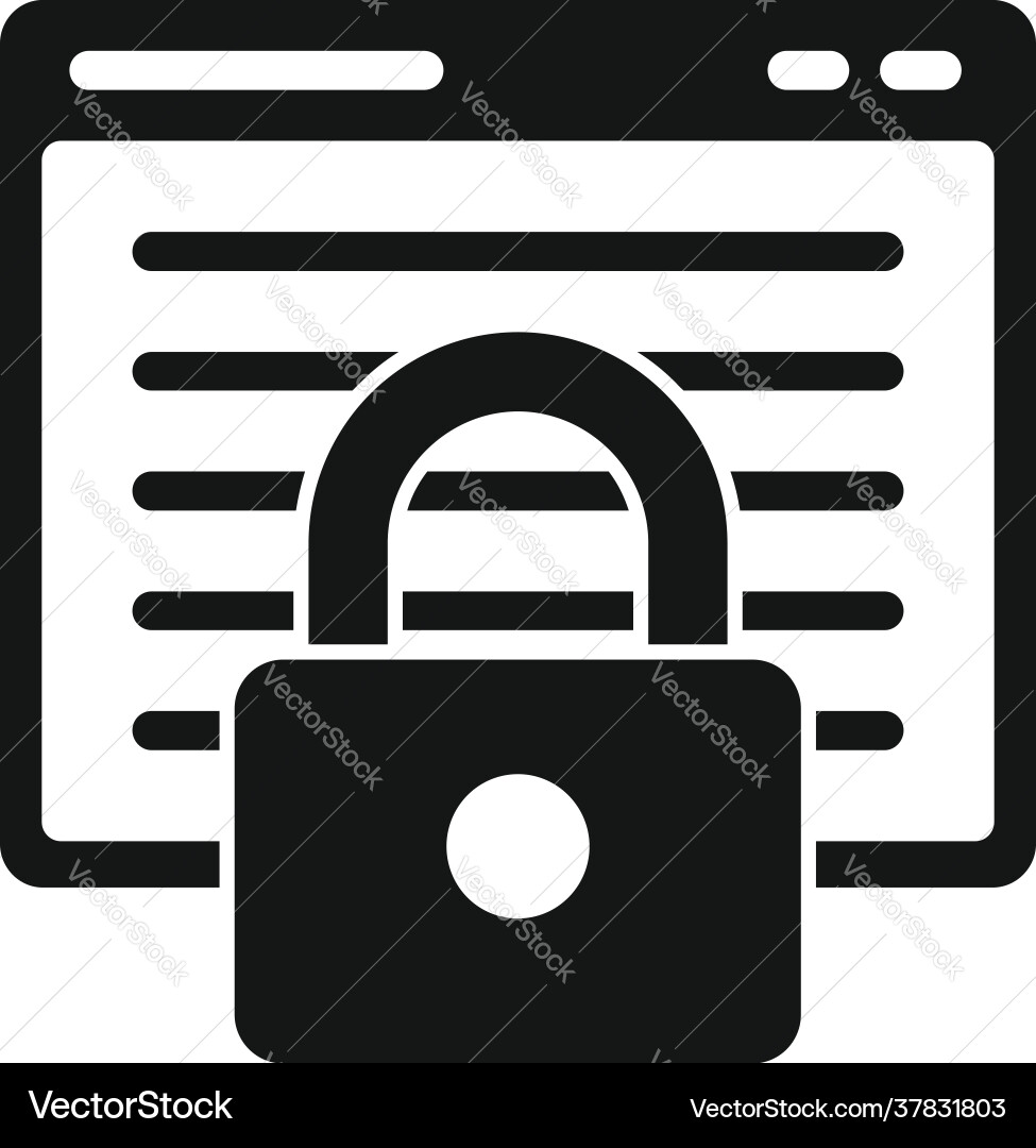 Security service web icon simple style Security service web icon simple style vector image