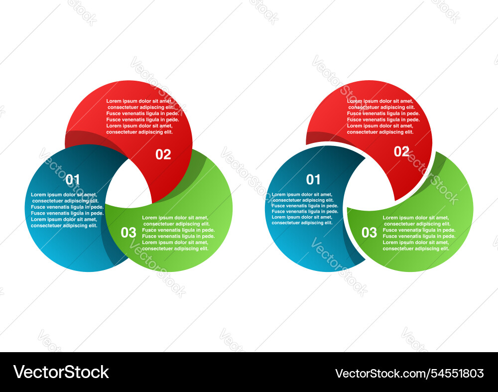 Venn Diagramm 3 Kreise Infografik Diagramm Vorlage Venn Diagramm 3 Kreise Infografik Diagramm Vorlage vektorbild